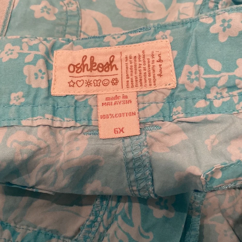 Osh Kosh Girls Blue Cotton Shorts